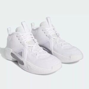 Adidas Women's Exhibit Select Mid Shoes White/Silver‎ Metallic IE9332 Size 7